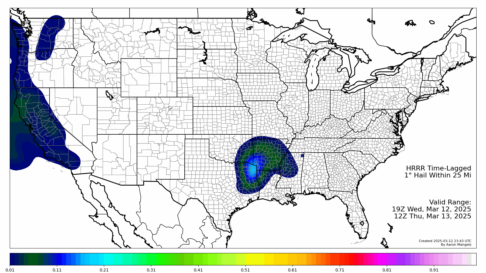 Severe Hail Probabilities