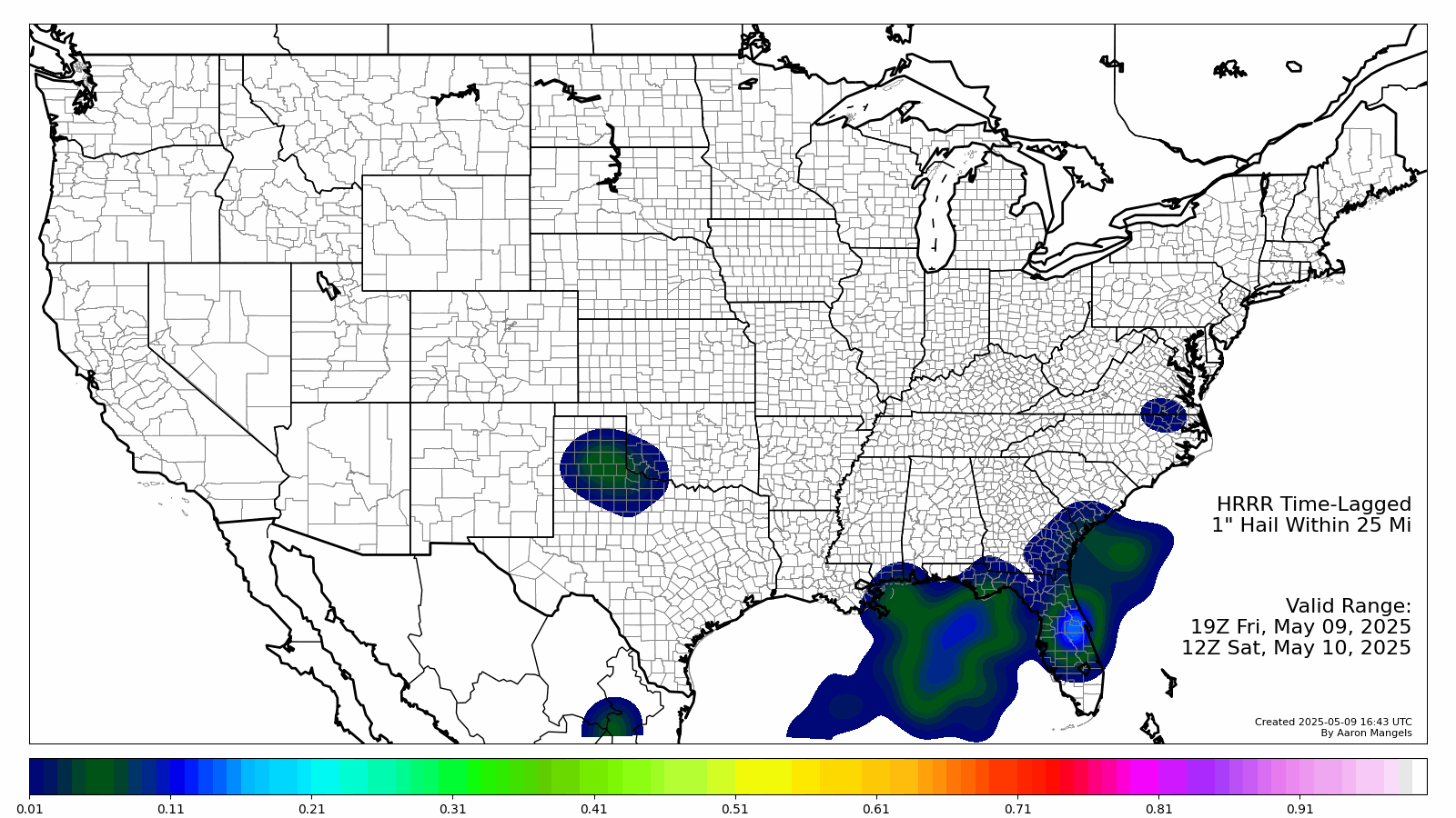 Severe Hail Probabilities