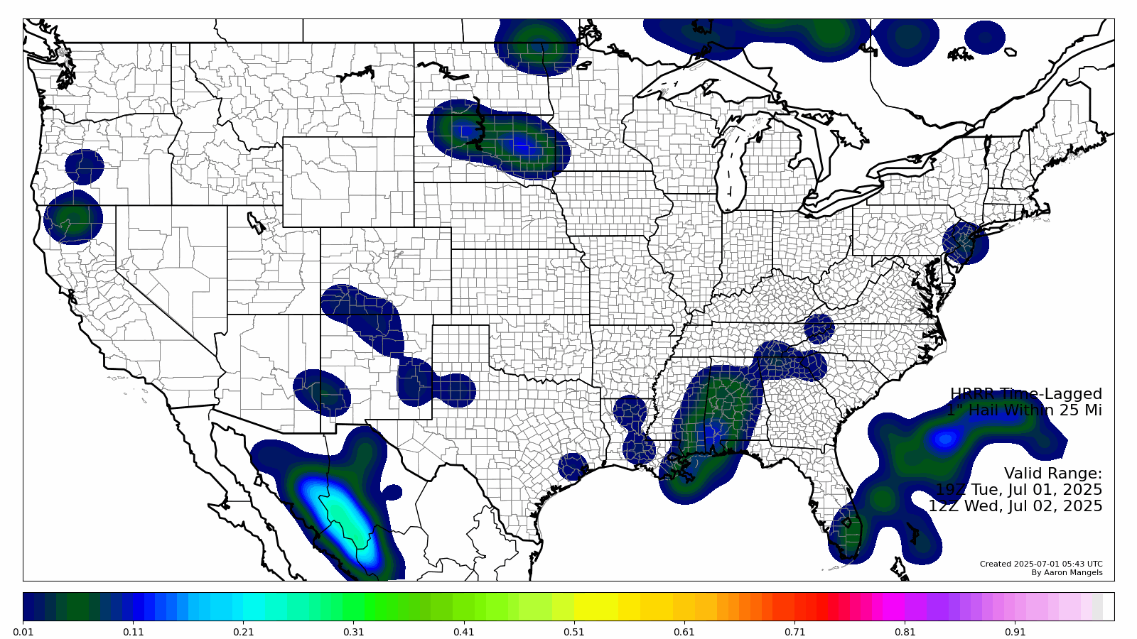 Severe Hail Probabilities