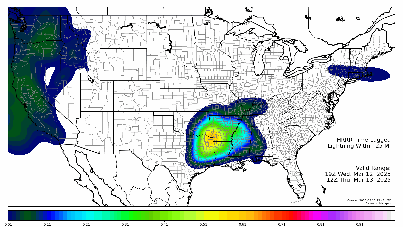 Lightning Probabilities