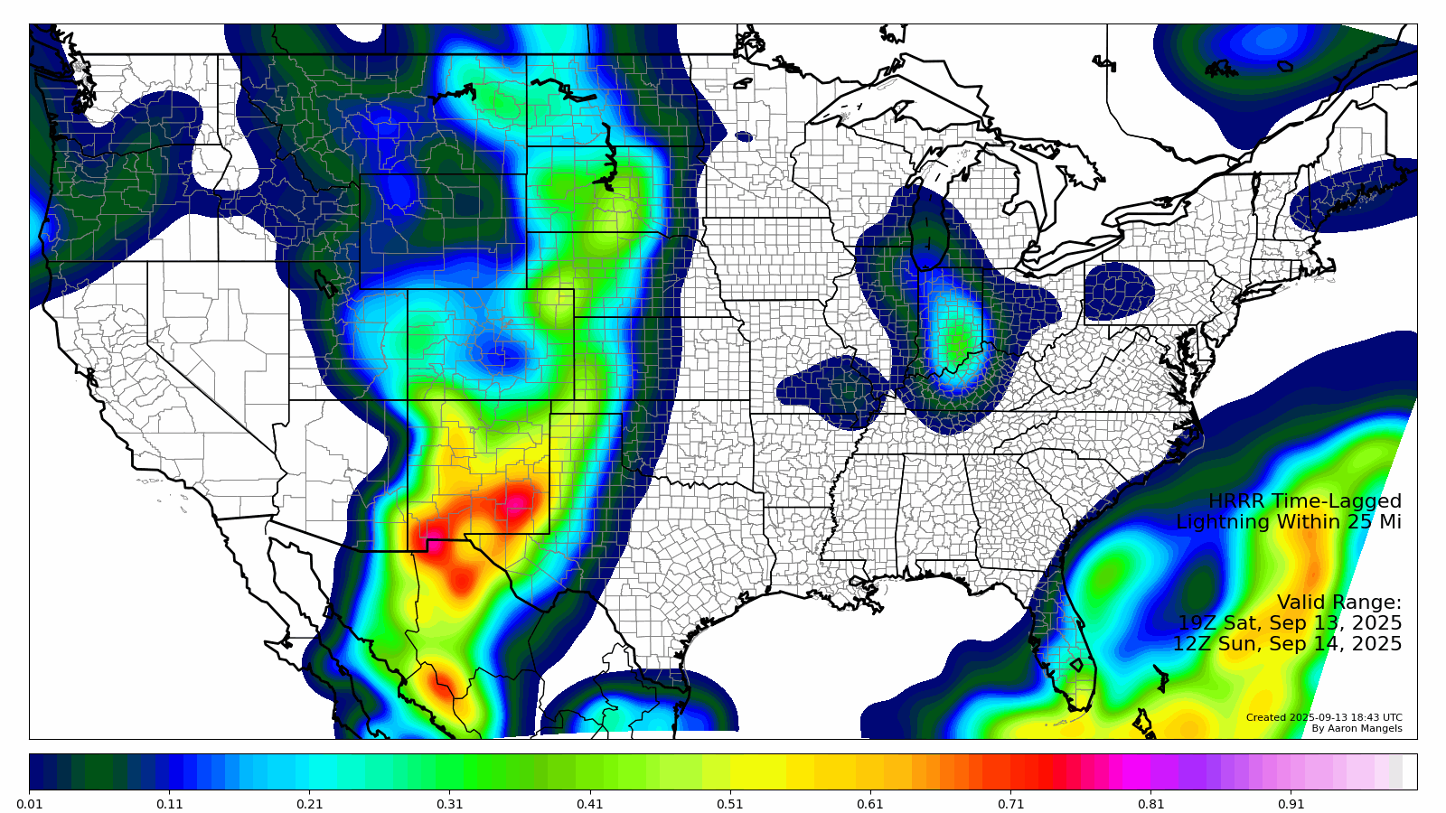 Lightning Probabilities