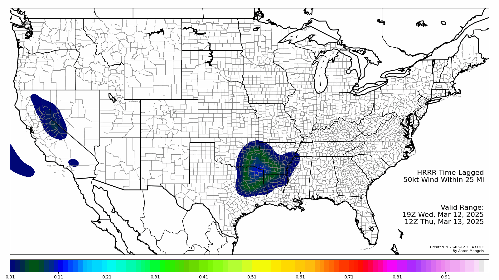 Severe Wind Probabilities