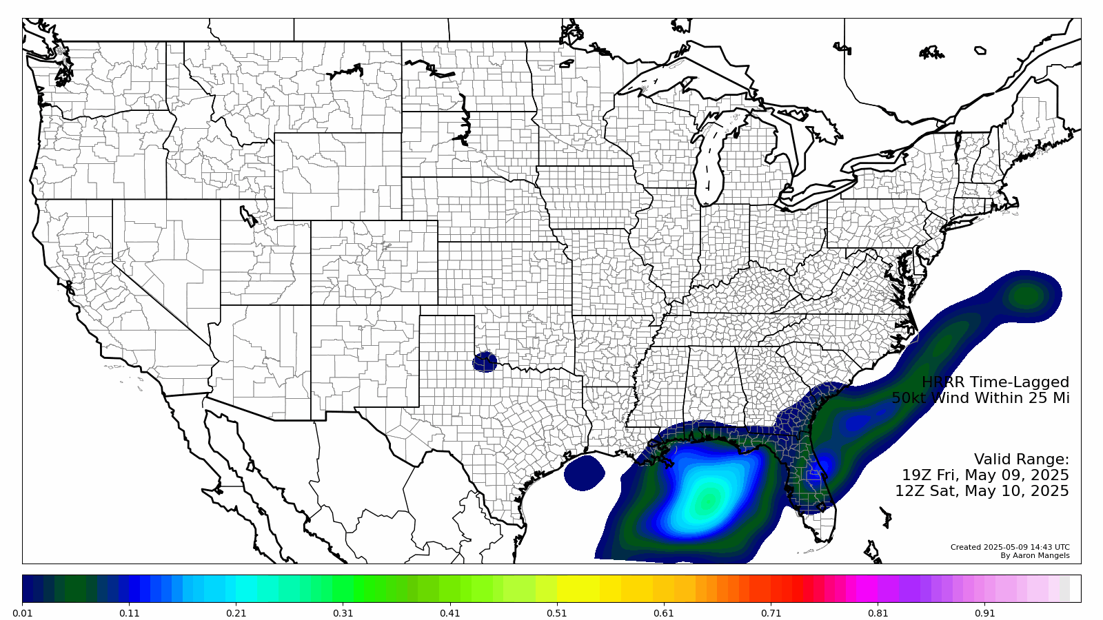 Severe Wind Probabilities