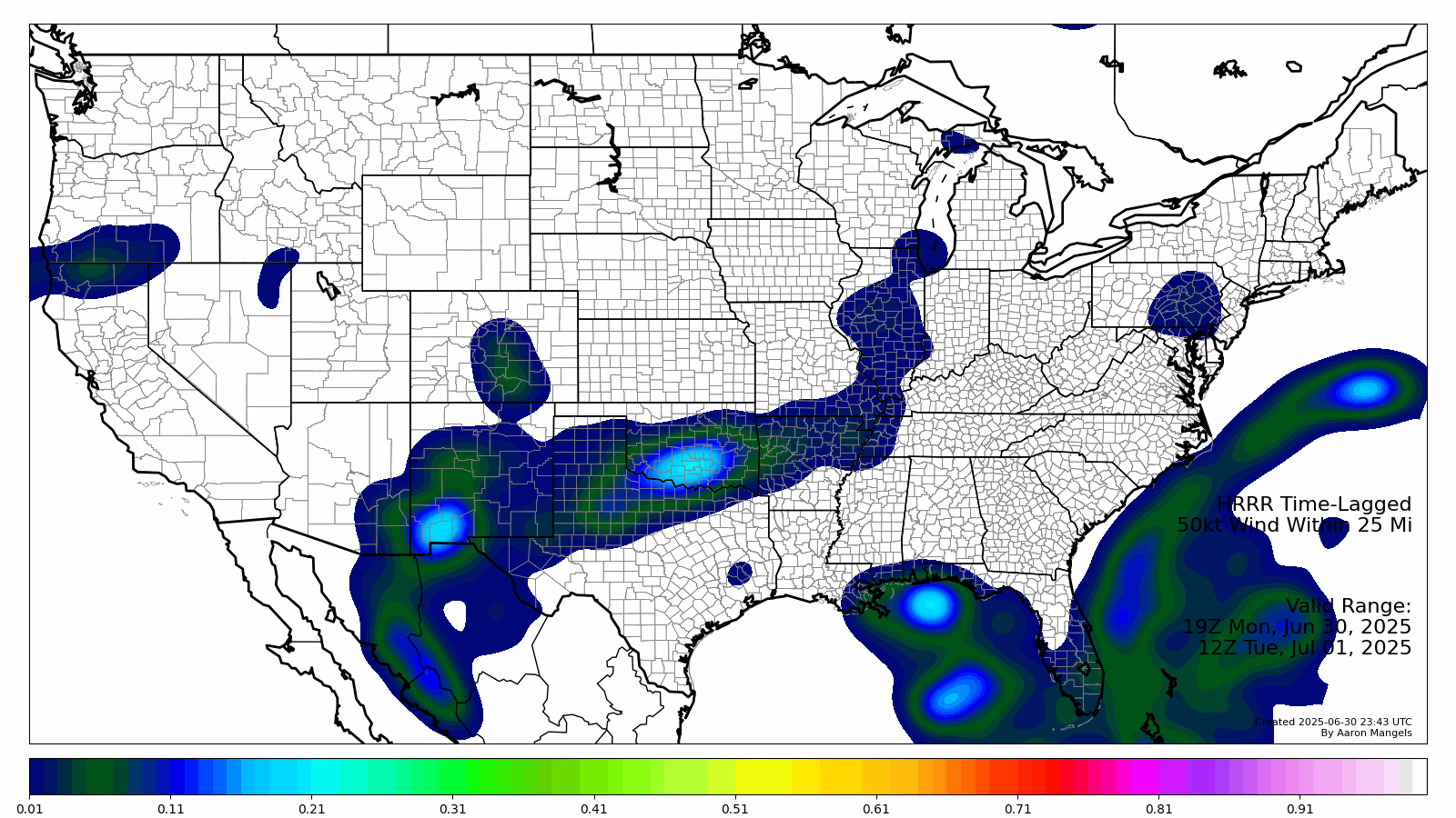 Severe Wind Probabilities