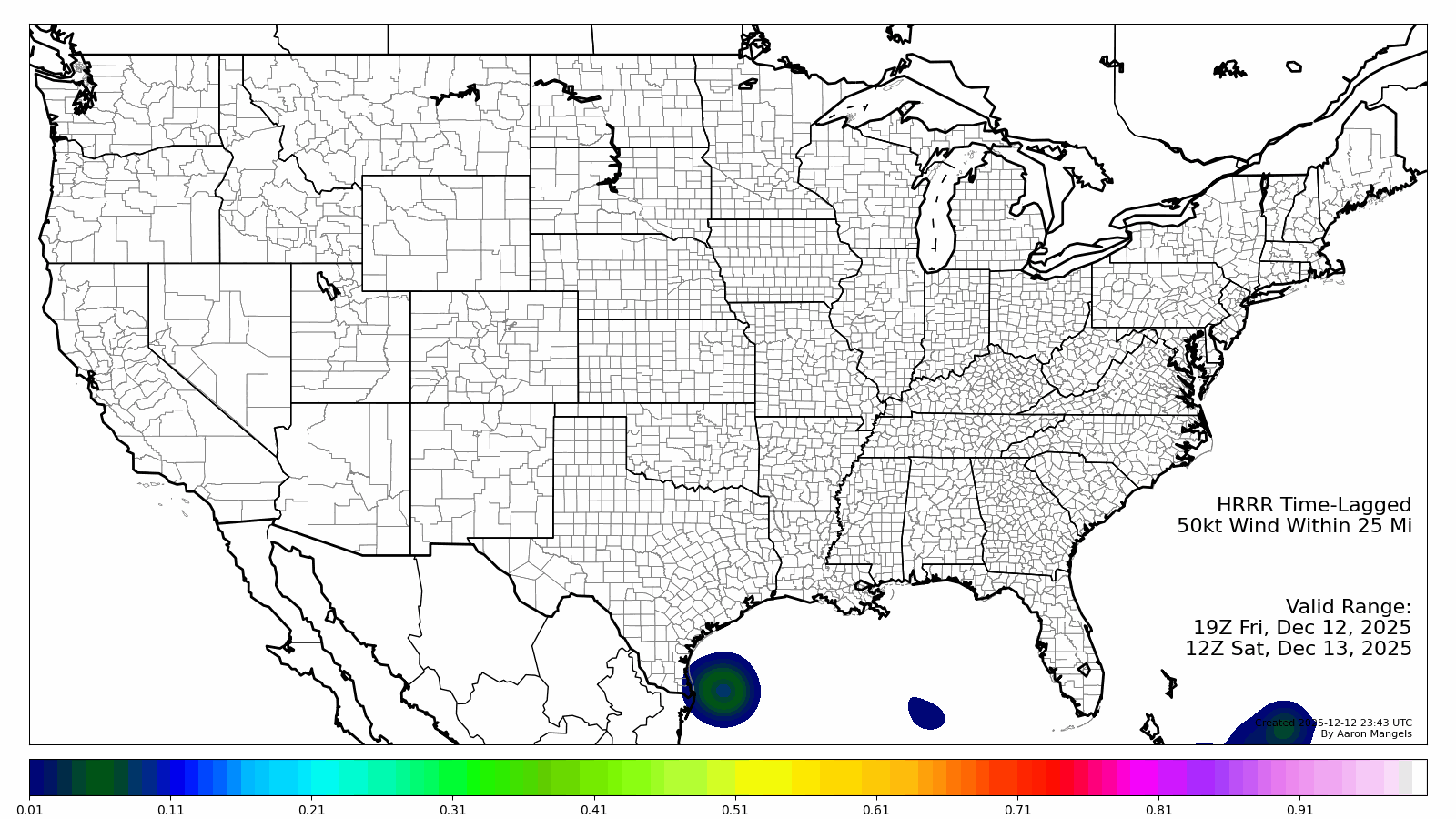 Severe Wind Probabilities